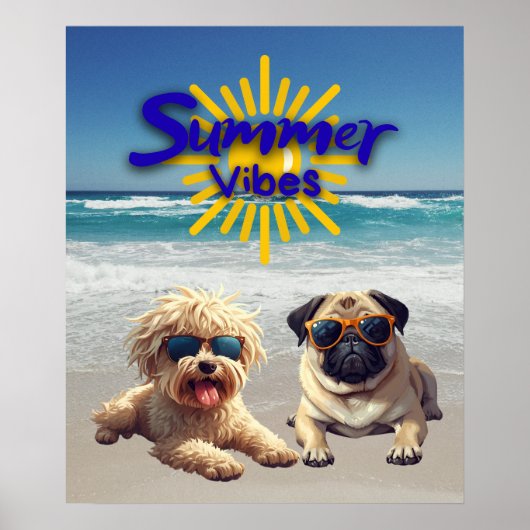 Cute Dog Print, Value Poster Paper (Semi-Gloss) (Voorkant)