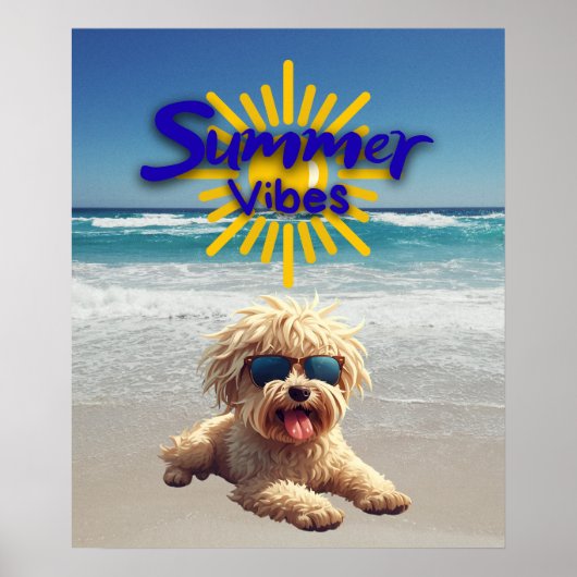 Cute Dog Print, Value Poster Paper (Semi-Gloss) (Voorkant)