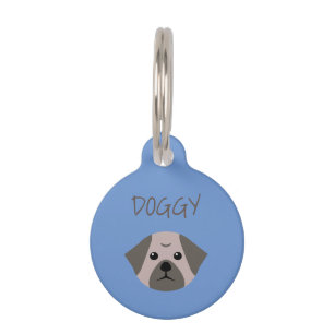 Cute Dog Pug Huisdierpenning
