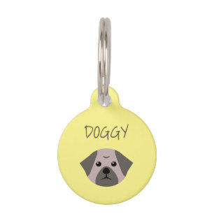 Cute Dog Pug Huisdierpenning