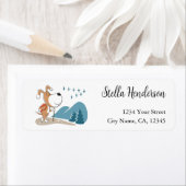 Cute Dog Puppy Hiking Return Address Labels (Insitu)