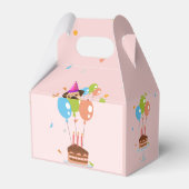 Cute Dog Puppy Thmed Kind Birthday Party Bedankdoosjes (Achterkant)