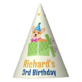 Cute Dog Puppy Thmed Kind Birthday Party Feesthoedjes