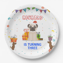 Cute Dog Puppy Thmed Kind Birthday Party