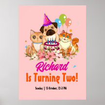 Cute Dog Puppy Thmed Kind Birthday Party