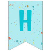 Cute Dog Puppy Thmed Kind Birthday Party Vlaggetjes (Tweede vlag)