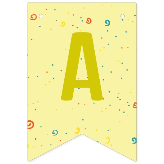 Cute Dog Puppy Thmed Kind Birthday Party Vlaggetjes (Derde vlag)