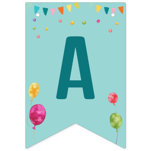 Cute Dog Puppy Thmed Kind Birthday Party Vlaggetjes (Derde vlag)