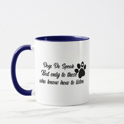 Cute Dog Quote Meme, Speaking Dog Pet Lover Coffee Mok (Links)