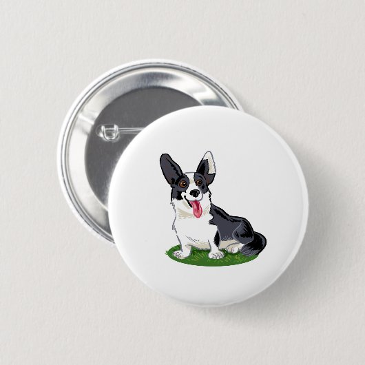 Cute dog ronde button 5,7 cm (Voorkant /achterkant)
