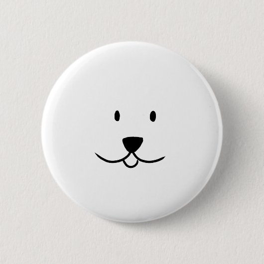 Cute dog ronde button 5,7 cm (Voorkant)