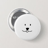 Cute dog ronde button 5,7 cm (Voorkant /achterkant)