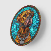 Cute Dog Ronde Klok (Hoek)