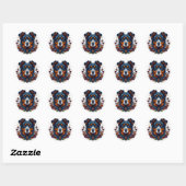Cute Dog Ronde Sticker (Vel)