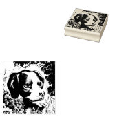Cute dog rubberstempel (Gestempeld)