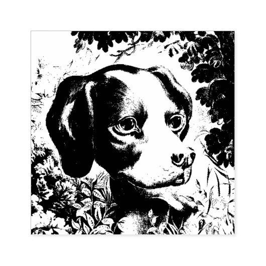 Cute dog rubberstempel (Afrduk)