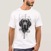 Cute Dog(Ruff Draft) - Graphic Tee T-shirt (Voorkant)