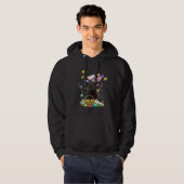 Cute Dog Scottish Terrier  Easter Day Egg Hunting Hoodie (Voorkant volledig)