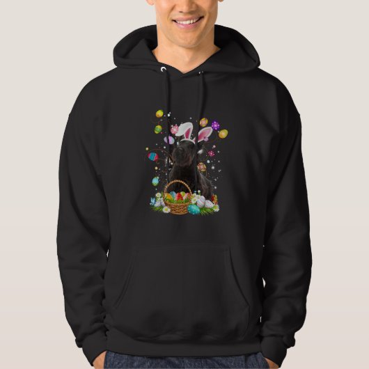 Cute Dog Scottish Terrier  Easter Day Egg Hunting Hoodie (Voorkant)