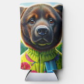 Cute dog seltzer blikjeskoeler (Voorkant)