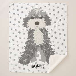 Cute Dog Sherpa Deken