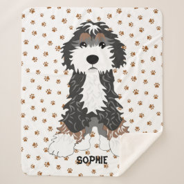 Cute Dog Sherpa Deken