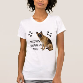 Cute Dog Shirt! De Duitse herds Rock! T-shirt