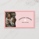 Cute Dog Sitter, Pet Groomer, Dog Walker Visitekaartje (Voorkant)