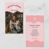 Cute Dog Sitter, Pet Groomer, Dog Walker Visitekaartje (Voorkant / Achterkant)
