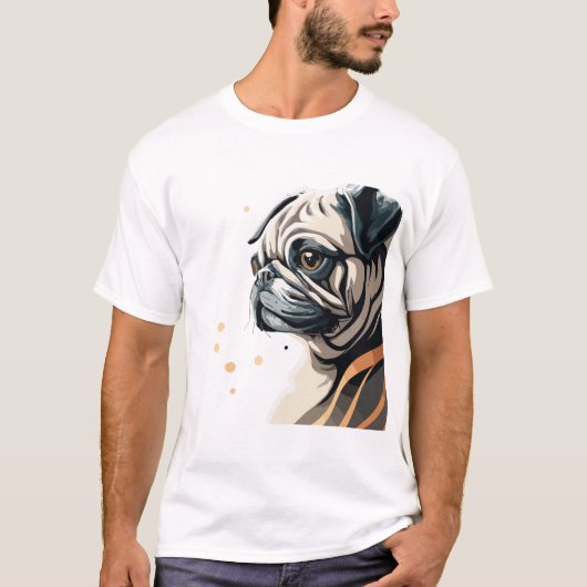 Cute Dog Sketch T-shirt (Voorkant)