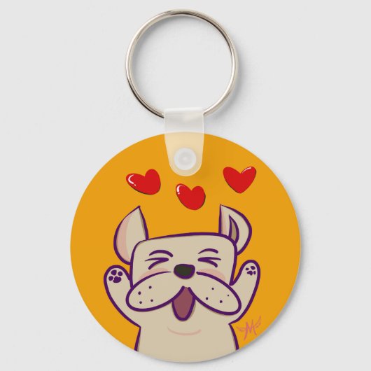 Cute Dog Sleutelhanger (Voorkant)