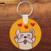Cute Dog Sleutelhanger (Voorkant)