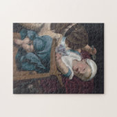  Cute Dog Stealing Food uit een Baby Legpuzzel (Horizontaal)