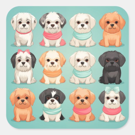 Cute dog sticker (Voorkant)