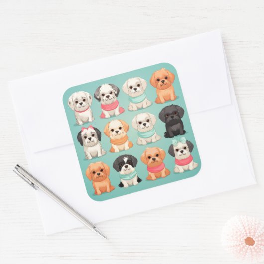Cute dog sticker (Envelop)