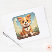 Cute dog sticker (Envelop)