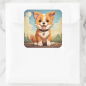 Cute dog sticker (Tas)