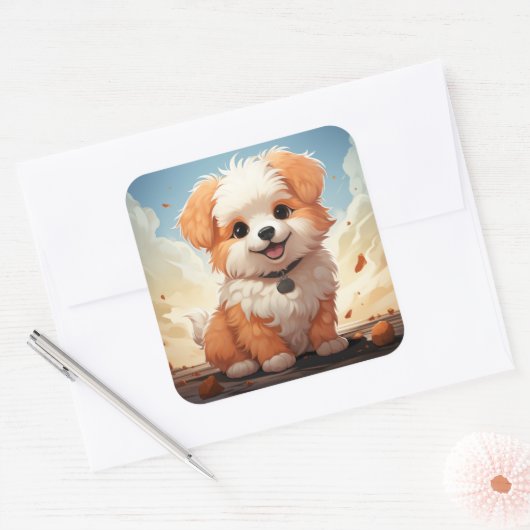 Cute dog sticker (Envelop)