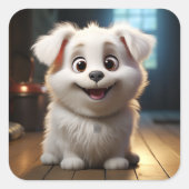 Cute dog sticker (Voorkant)