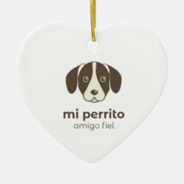 Cute Dog stickers Keramisch Ornament