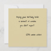 Cute Dog Sunflower Birthday Any Occasion Card (Achterkant)