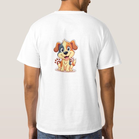 Cute Dog T-Shirt _ Funny Pet Gift For Dog Lovers (Achterkant)