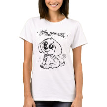 Cute Dog Tee - Stay Pawsitive