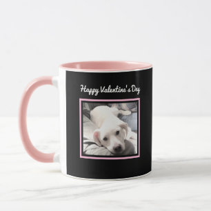 Cute Dog Two Photo Pink Valentijnsdag Mok