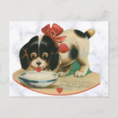 Cute Dog Valentijnsdag Briefkaart (Voorkant)