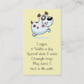 Cute Dog Visitekaartjes Contactkaartje (Achterkant)