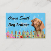 Cute Dog Walker Pet Sitter Visitekaartje (Voorkant)