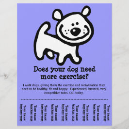 CUTE Dog Walker promo Flyer