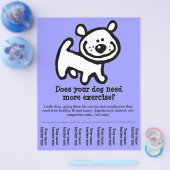 CUTE Dog Walker  promo Flyer (Enkel)