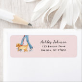 Cute Dog walker Return Address Label (Insitu)